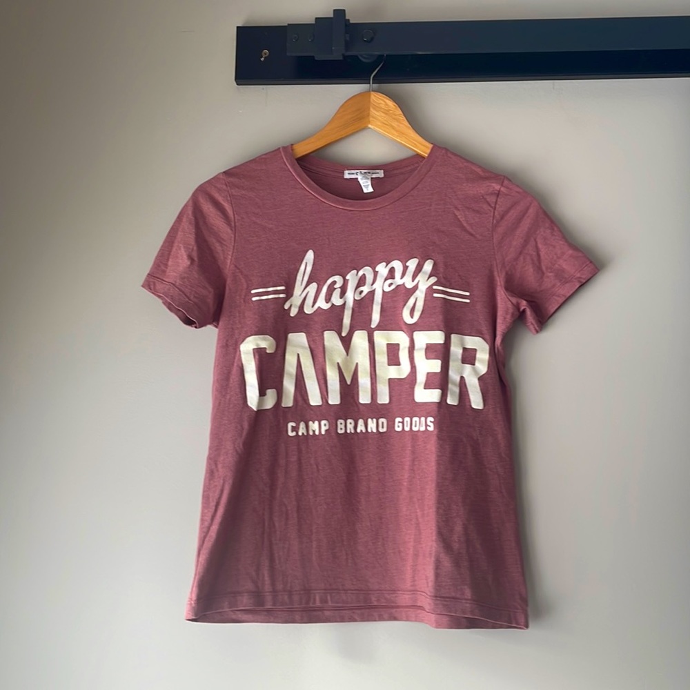 Camp Brand Goods. Happy Camper t-shirt. Small